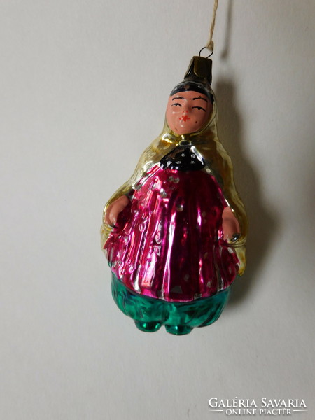 Old glass Christmas tree decoration