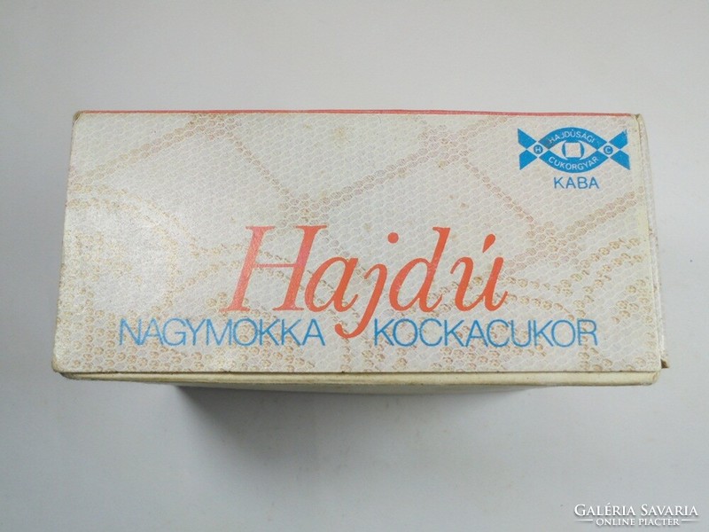 Retro old Hajdú sugar cube-Hajdúság sugar factory-kaba approx. From the 1980s