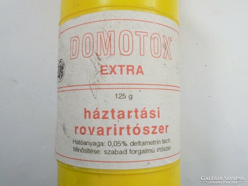 Retro rovarirtó szer műanyag flakon - Domotox extra- Compact Douwe Egberts Rt. 1990-es évek