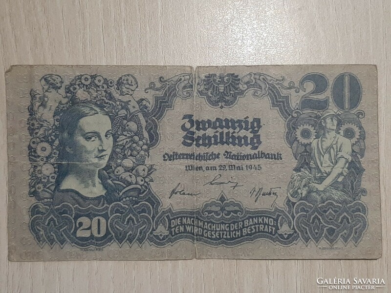 20 Schilling 1945 Ausztria