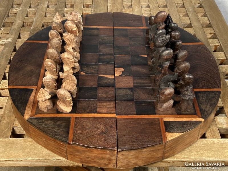 Antique African Chess Set