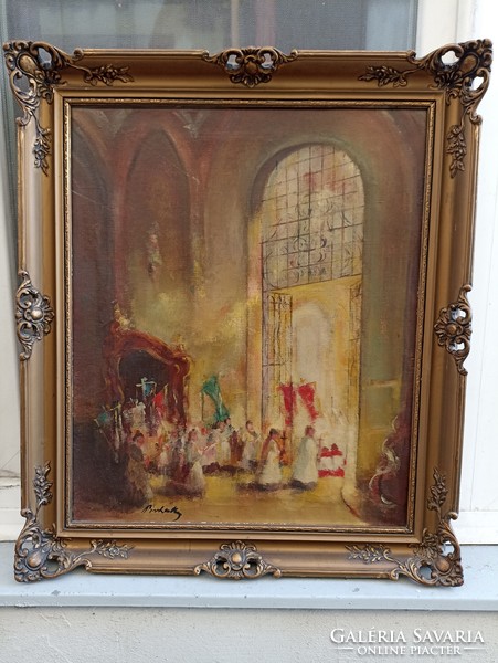 Nándor Pirhalla 1884-1945 oil on canvas