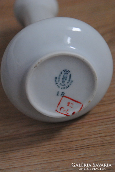 Small porcelain vase with flower pattern