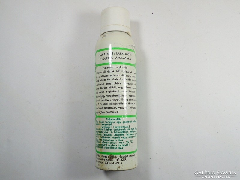 Retro abto polirol car care agent aerosol spray bottle - soviet import dölker konsumex 1980s