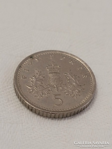 Anglia, Egyesült Királyság, 5 pence, 1992.