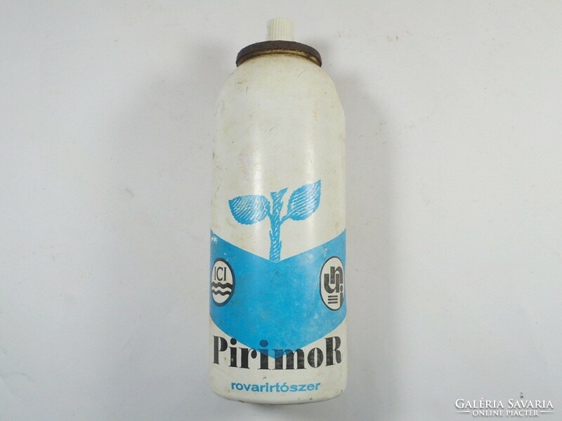 Retro régi Pirimor rovarirtószer spray flakon -Universal ISZ Szeged Agrotröszt - 1970-es évek