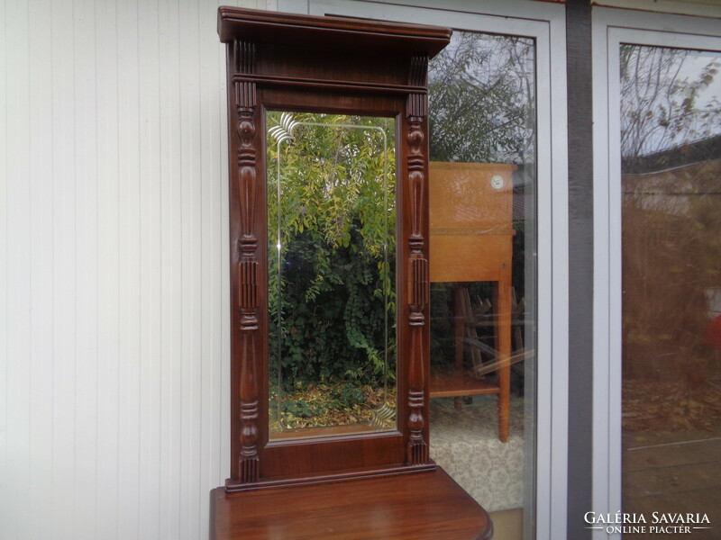 Shelf furniture with mirror