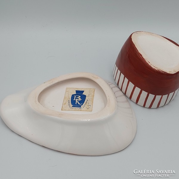 Rare collector's Bodrogkeresztúr ceramic gift set