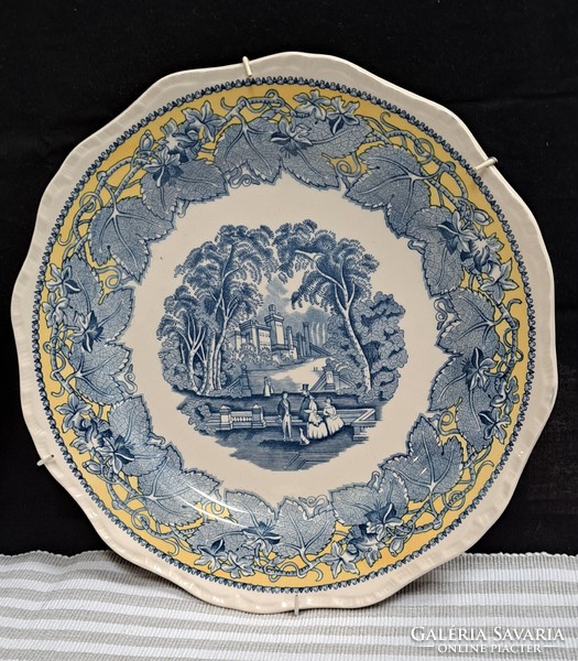 Unmarked English faience wall plates