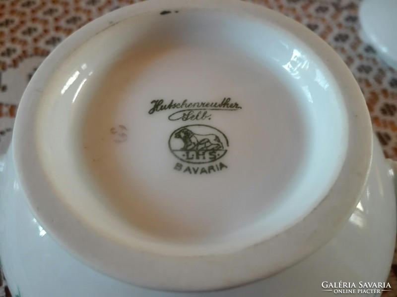 Antik német porcelán cukortartó    XX