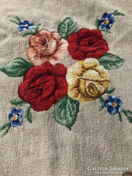 Antique tapestry tablecloth