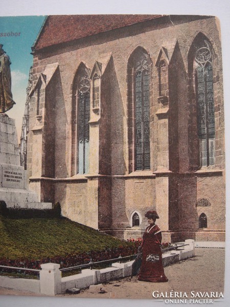 Régi képeslap 1915 Kassa Honvéd szobor fotó levelezőlap