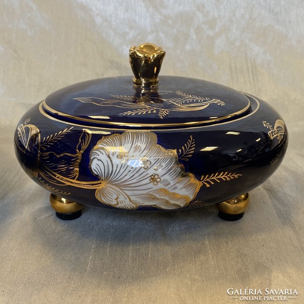 Blue porcelain decorative bowl set