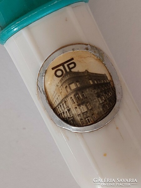 Old needle holder with otp logo retro plastic travel thread holder