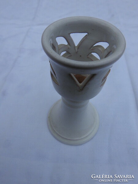 Ceramic industrial candle holder - table candle holder