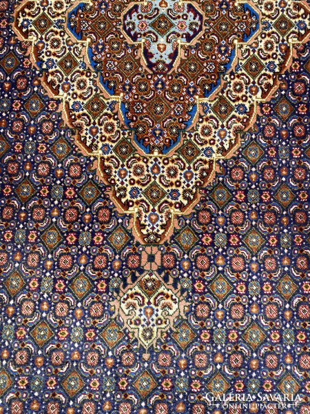 Hand-knotted Iranian moud Persian carpet 250x350
