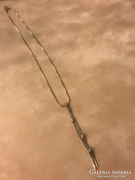 New! Silver jewellery! 925 sterling silver special necklace. 42 cm long.