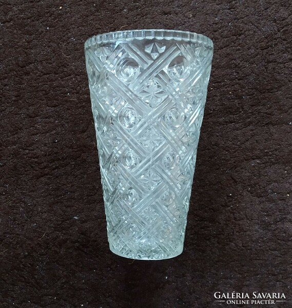 Ólomkristály váza ( 26.5 cm magas )