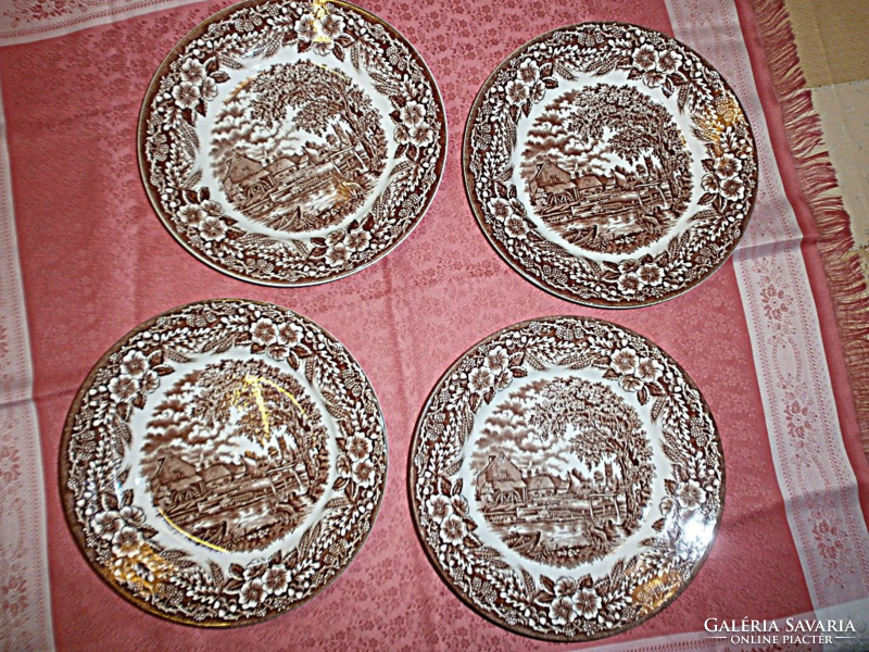 3 Pcs. English scene cookie plate