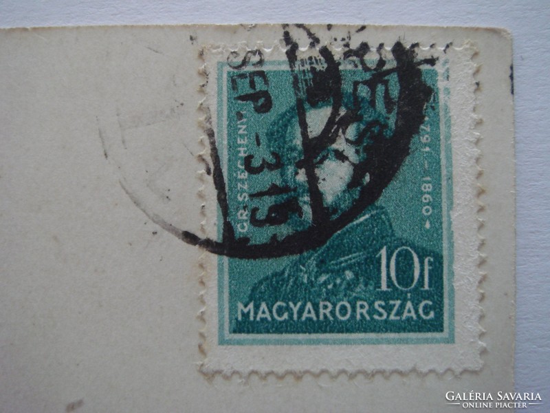 Régi képeslap 1933 Újpest Magyar királyi áll. fa- és fémipari iskola fotó levelezőlap