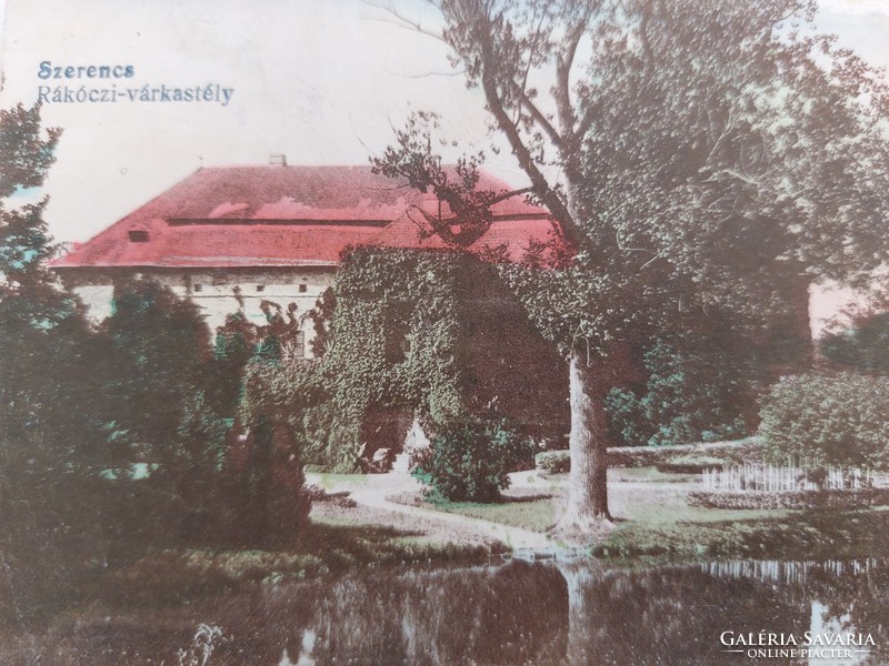 Old postcard lucky Rákóczi castle photo postcard