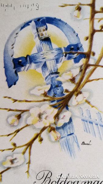 Régi húsvéti képeslap levelezőlap 1942