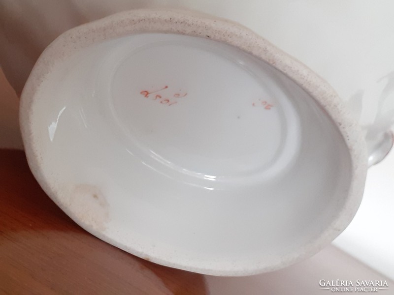 Antik régi Dallwitz porcelán leveses tál kínáló tányér