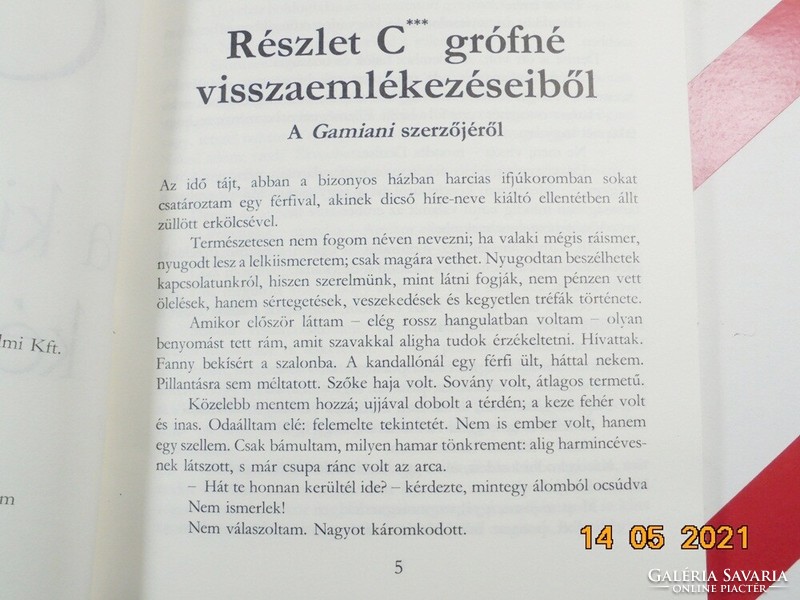 Alfred de Musset: Gamiani avagy a kicsapongás két éjszakája