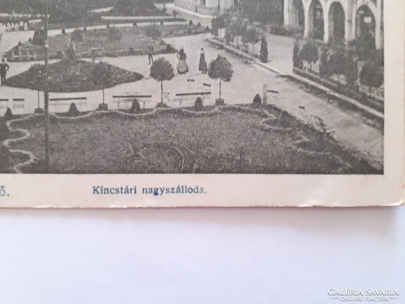 Régi képeslap 1913 Vízakna Sósgyógyfürdő Kincstári nagyszálloda fotó levelezőlap