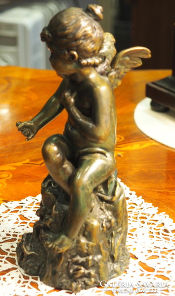 Bronze angel with mayer mark