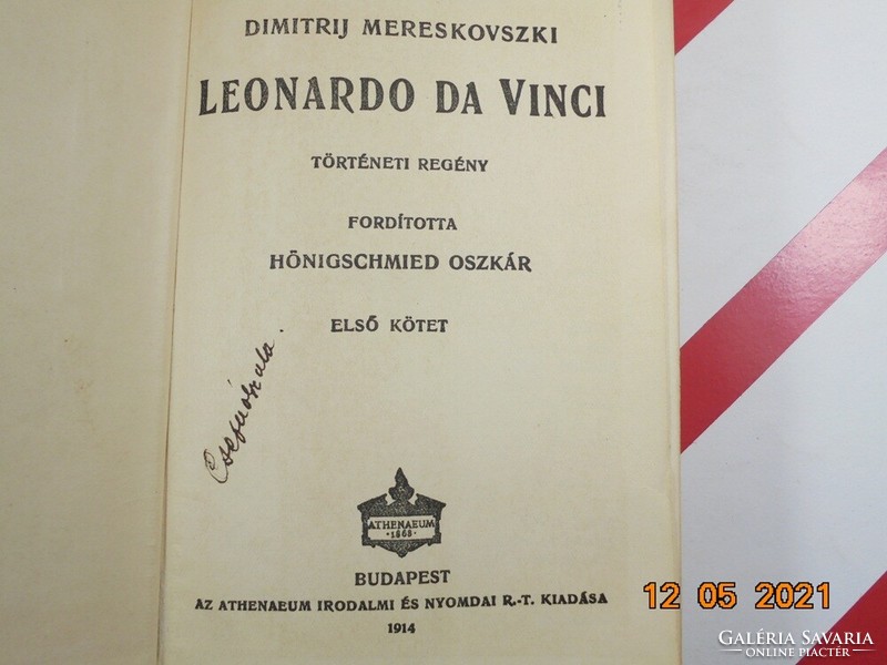 Dimitrij Mereskovszki: Leonardo Da Vinci I.