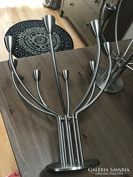 Pair of old ikea stockholm candle holders from 1999