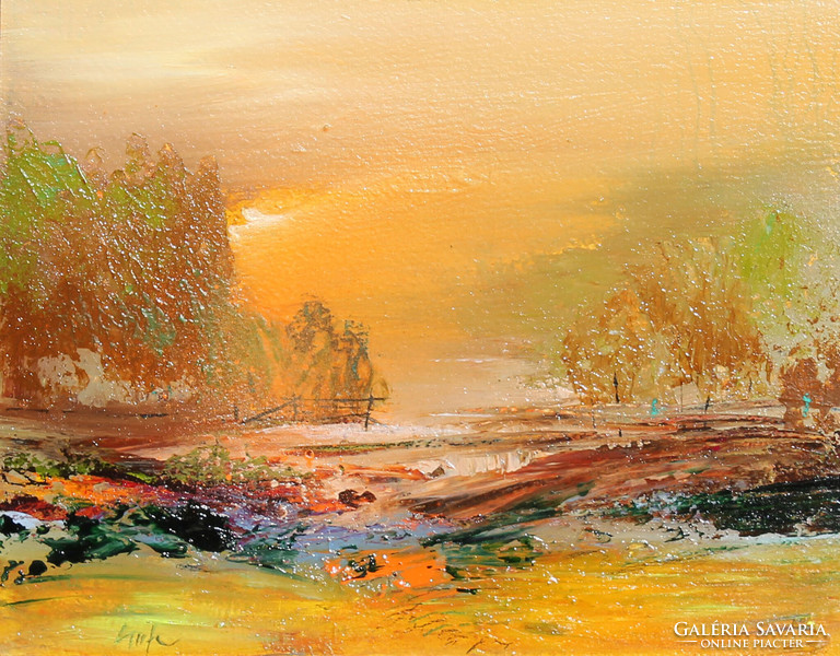 György Csuta: foggy landscape