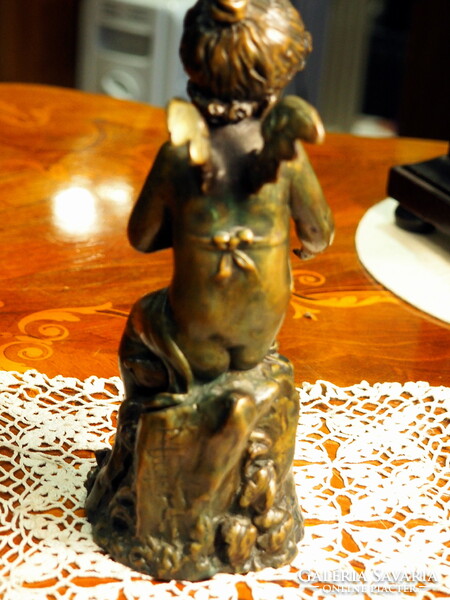 Bronze angel with mayer mark