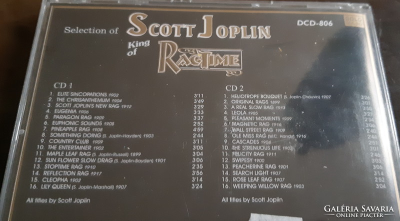SCOTT JOPLIN  -  DUPLA CD   - JAZZ