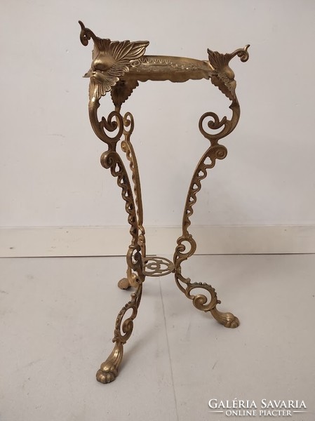 Antique flower stand 3 legs copper casting table flower stand 391 6251