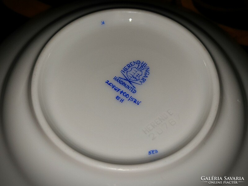 Immaculate Herend oriental cup + base