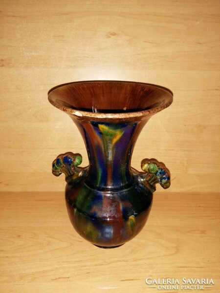 Mezőtúri kerámia váza 18,5 cm (b)