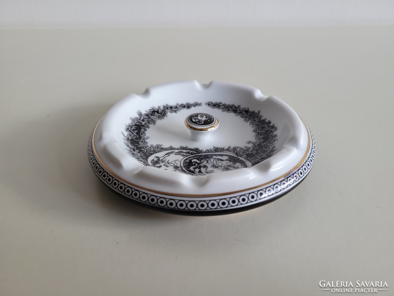 Old retro Raven House porcelain Saxon endre ashtray ashtray ashtray