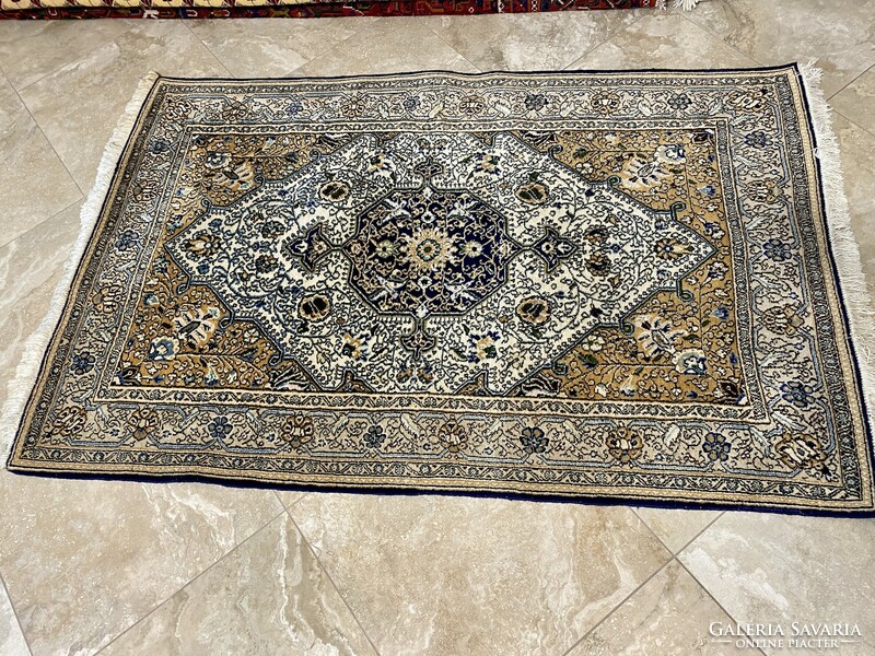 Iran Ghom (Qum) perzsaszőnyeg selyemmel 174x110cm