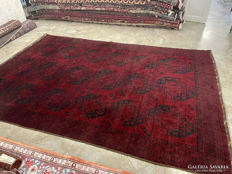Afgan carpet with elephant foot pattern 360x240cm