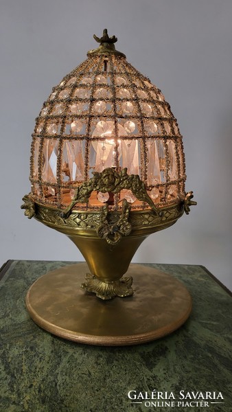 Empire basket table lamp - bedside lamp - reading lamp