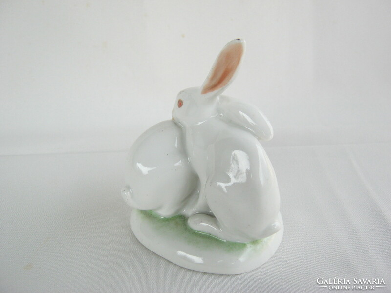Pair of Drasche porcelain rabbit bunnies