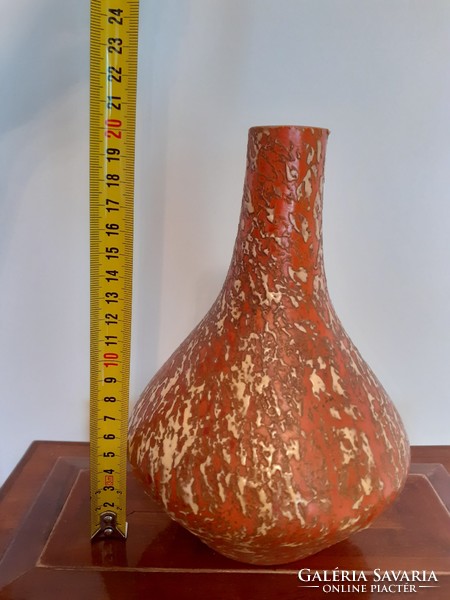 Retro Tófej kerámia váza 20 cm