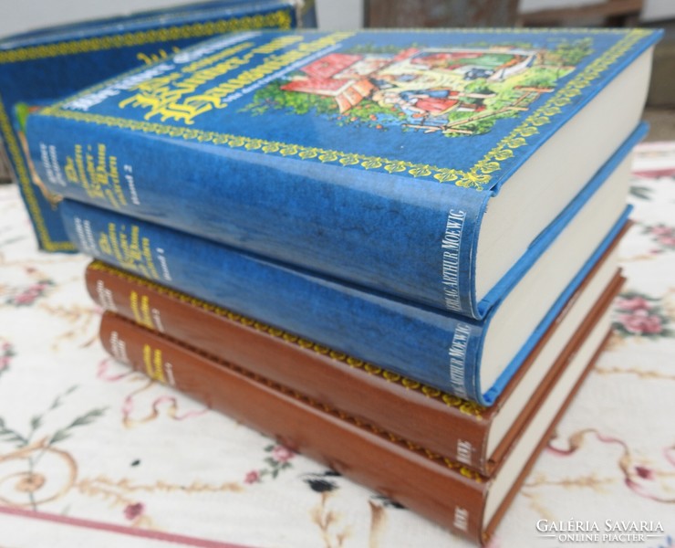 Two-volume fairy tale books in German - grimm and hauff