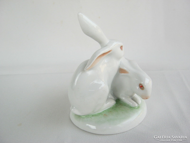 Pair of Drasche porcelain rabbit bunnies
