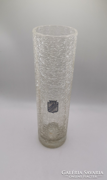 Fischer cracked glass vase