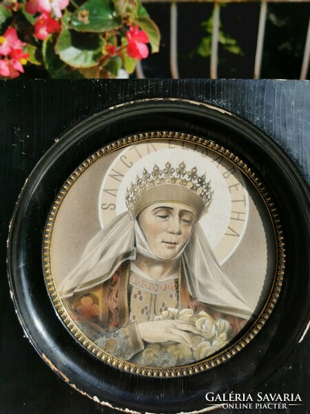 Antique picture of Saint Elizabeth