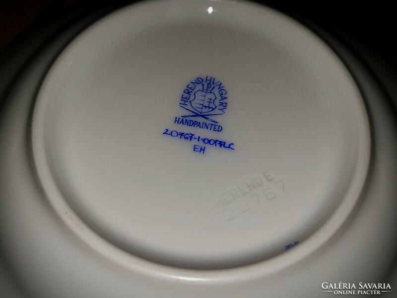 Immaculate Herend oriental cup + base