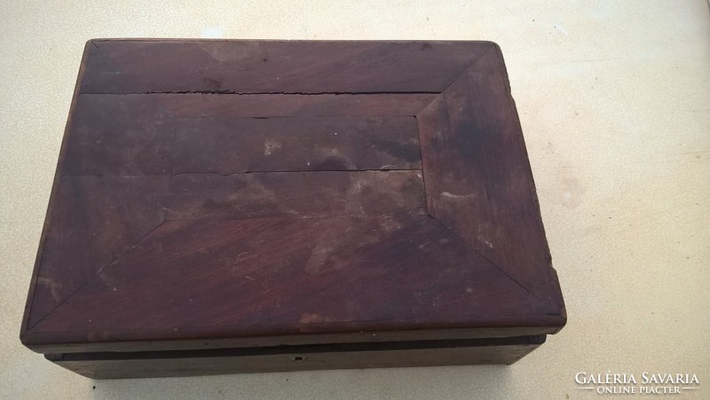 (K) old wooden box